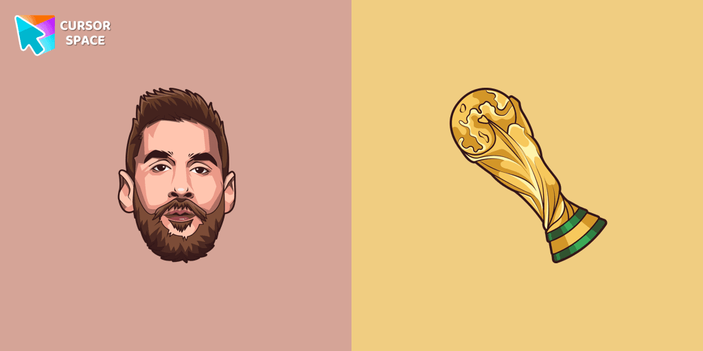 Messi and World Cup cursor cursor pack